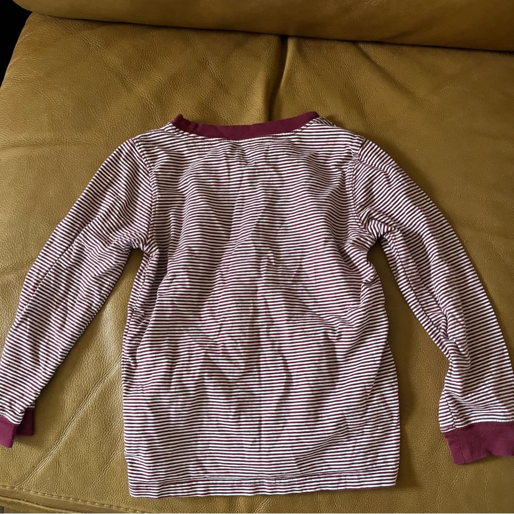 Striped burgundy shirt 4t carters never worn